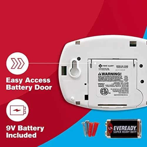 First Alert Battery Carbon Monoxide Alarm CO400 6-Pack | Essential Home Safety thumbnail 3