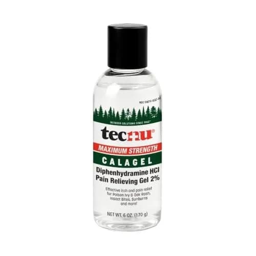 Calagel Anti Itch Gel for Poison Ivy & Bug Bites/Stings, Rashes 6 Oz | Maximum-Strength Skin Calming Gel for Itches & Rashes thumbnail 1