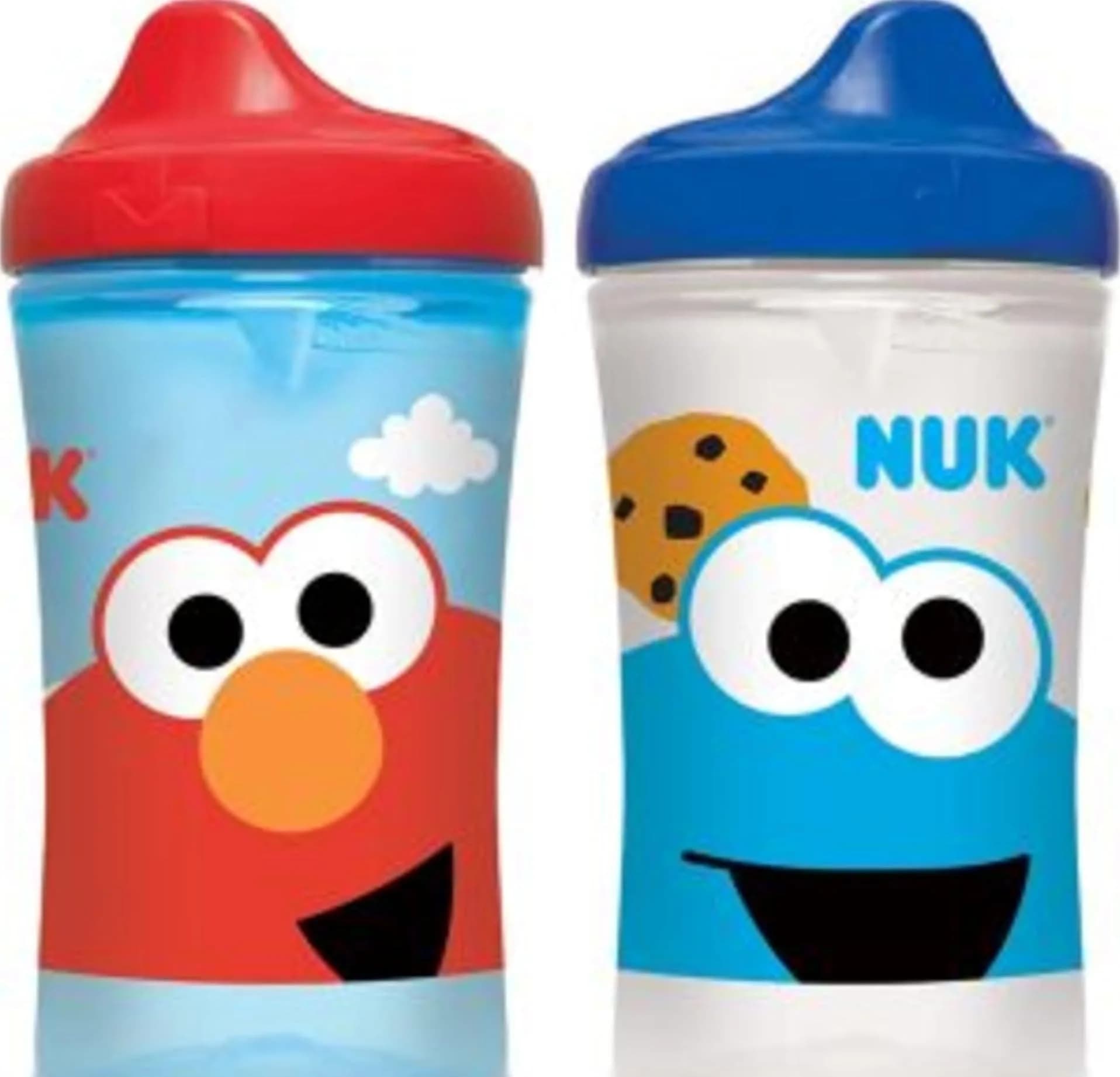 NUK Sesame Street Hard Spout Sippy Cup 10 Oz (296ml) 2-Pack | Bite-Resistant Spout for Toddlers 12m+ - main product image