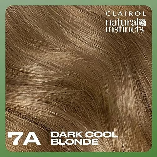 Clairol Natural Instincts Demi-Permanent Hair Dye 7A Dark Cool Blonde 163 ml (5.53 Fl Oz) | Ammonia-Free Vegan Color with Coconut Oil & Aloe thumbnail 8