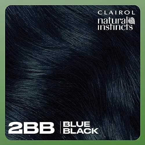 Clairol Natural Instincts Demi-Permanent Hair Dye, 2BB Blue Black, 172ml (5.85 Fl Oz) | Ammonia-Free Vegan Color thumbnail 8