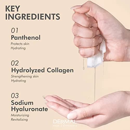 DERMAL 32 Collagen Korean Essence Sheet Mask Variety Pack, A+B Set (32 Count, 28.91ml Total) thumbnail 6