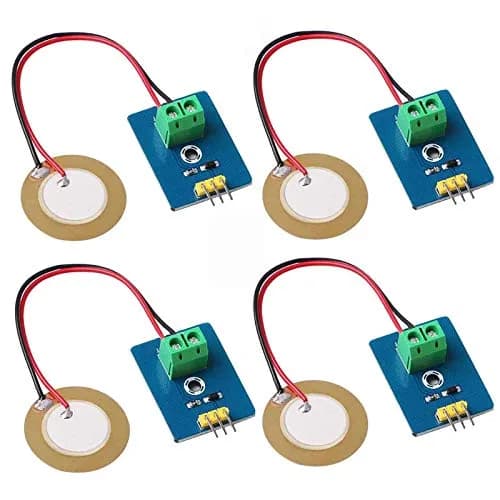 MakerHawk 4pcs Analog Ceramic Piezo Vibration Sensor Module 3.3V/5V | Detects Vibration Extent thumbnail 1