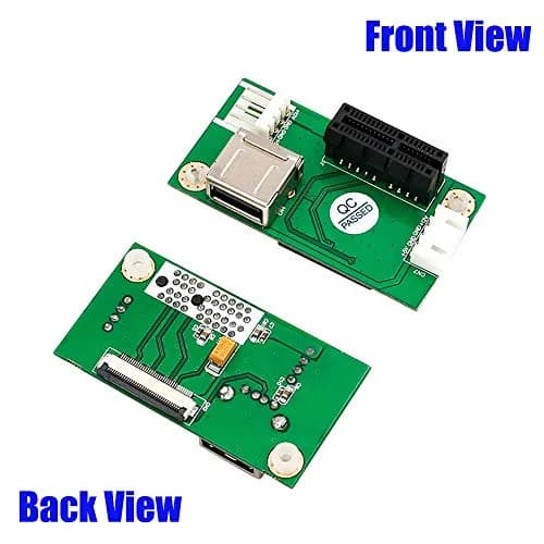 Mustpoint NGFF (M.2) Key A/E to PCI-E x1 + USB Riser Card 15cm & 25cm Cables | Support PCIe 1X/4X/8X/16X, USB 2.0, Windows 7+ thumbnail 3