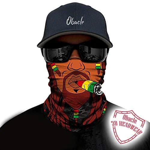 Obacle Motorcycle Face Mask Sun UV Dust Wind Protection Tube Mask Seamless Bandana Face Mask for Men Women Bike Riding Cycling Biker Fishing Outdoor Festival thumbnail 2