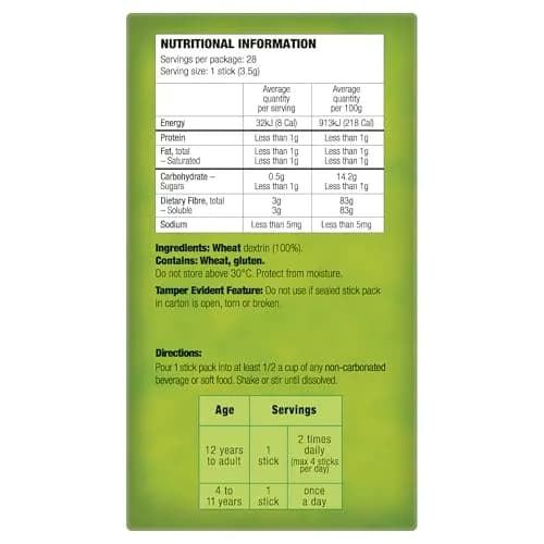 Benefiber Natural Fibre Supplement On-The-Go Stick Packs, 28 Count | Digestive Health Prebiotic Fiber thumbnail 4