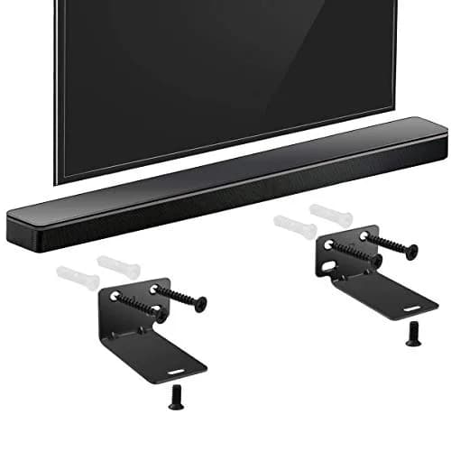 Dinghosen Soundbar Wall Mount Bracket for Samsung, Sony, LG, Vizio, Bose, JBL, TCL, Yamaha, Sonos, RCA | Stainless Steel, Black thumbnail 3