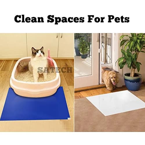 SATECH Blue Tacky Floor Mat 24" x 36" (Case of 4 Mats, 120 Sheets Total) | Sticky Cleanroom Entrance Mat thumbnail 7