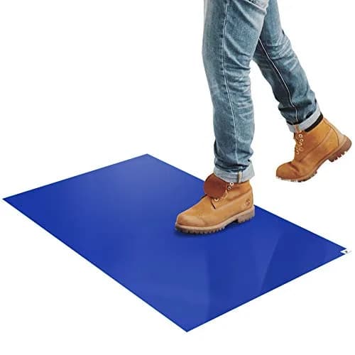 SATECH Blue Tacky Floor Mat 24" x 36" (Case of 4 Mats, 120 Sheets Total) | Sticky Cleanroom Entrance Mat thumbnail 9