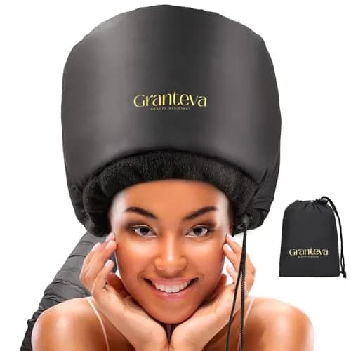 Granteva Large Hooded Hair Dryer Attachment with Headband for Curly Hair, Speeds Drying Time, Deep Conditioning At Home thumbnail 1