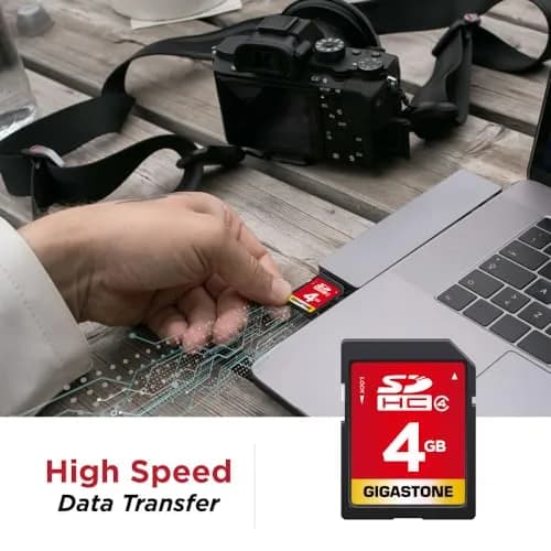 Gigastone 4GB SDHC Memory Card | Class 4 Speed Up to 20MB/s thumbnail 3