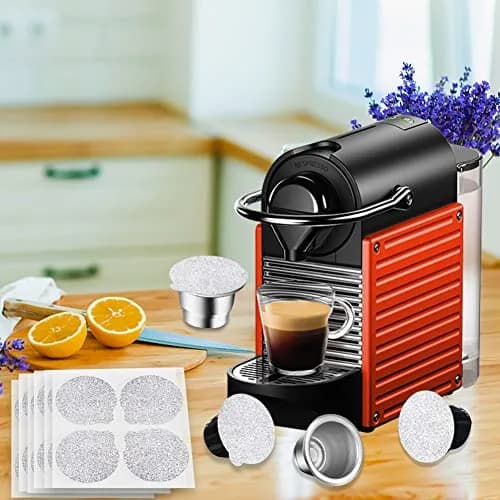 CAPMESSO Aluminum Coffee Pod Seal Lids for Nespresso Original Line Capsules, 120PCS | Reusable Coffee Filter Alternative thumbnail 8