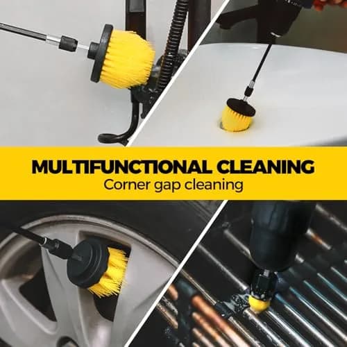 Holikme Drill Brush Set 11 Pieces | Deep Surface & Grout Cleaning with Power Scrubber thumbnail 2