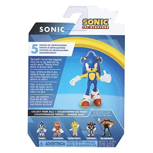 JAKKS Pacific Sonic The Hedgehog Action Figure 2.5 Inch | Articulated Collectible Toy for Kids 3+ thumbnail 7