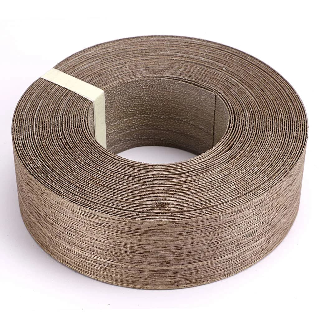 Skelang Walnut Wood Veneer Edge Banding 3/4 inch × 50 feet | Real Wood Veneer for Furniture & Cabinets — Black