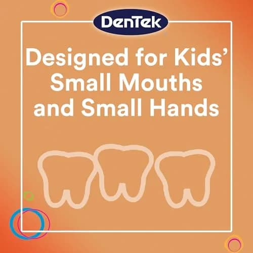 DenTek Kids Flossers Wild Fruit Flavor 225 Count (Pack of 3) | Fluoride-Coated for Oral Health thumbnail 5
