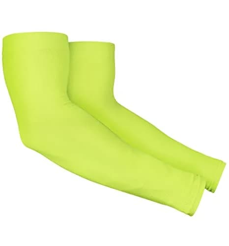 Tough Outdoors UV Arm Sleeves for Men & Women - Sun Protection Cooling Compression (2-Pack, Yellow) thumbnail 1