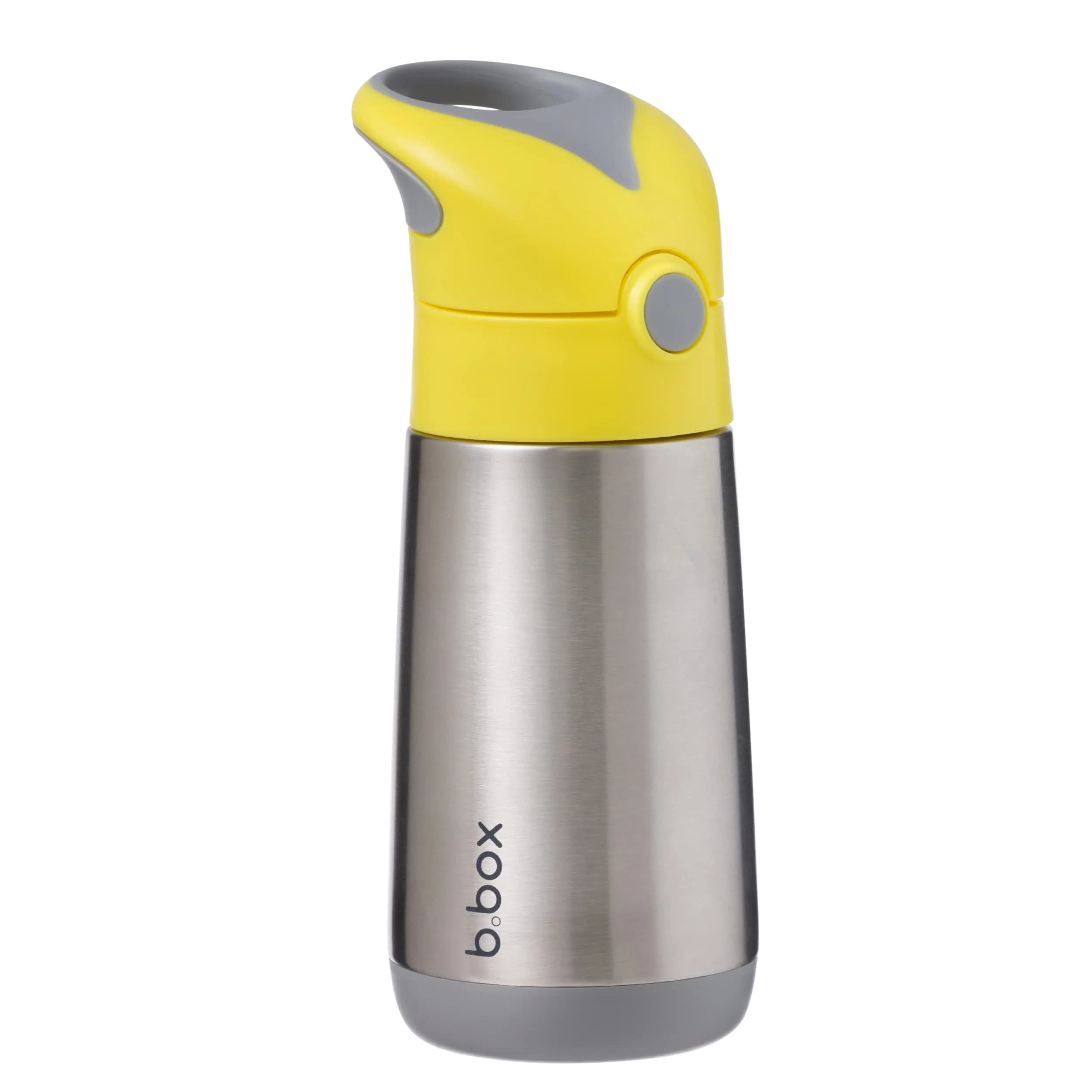 b.box Insulated Water Bottle for Kids, 350ml (12 oz) Lemon Sherbet | Keeps Drinks Cold for 8 Hours — Lemon Sherbet