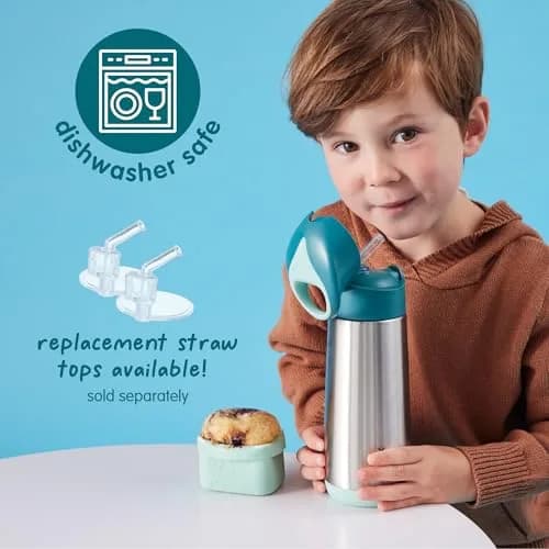 b.box Insulated Water Bottle for Kids, 355ml (12 oz) Passion Splash | Keeps Drinks Cold Up to 8 Hours thumbnail 5