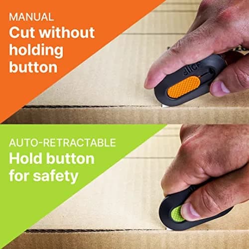 Slice Mini Box Cutter, Manual Retracting, Safe Ceramic Blade, Keychain Opener (1 Pack) | Lasts 11x Longer Than Metal thumbnail 2