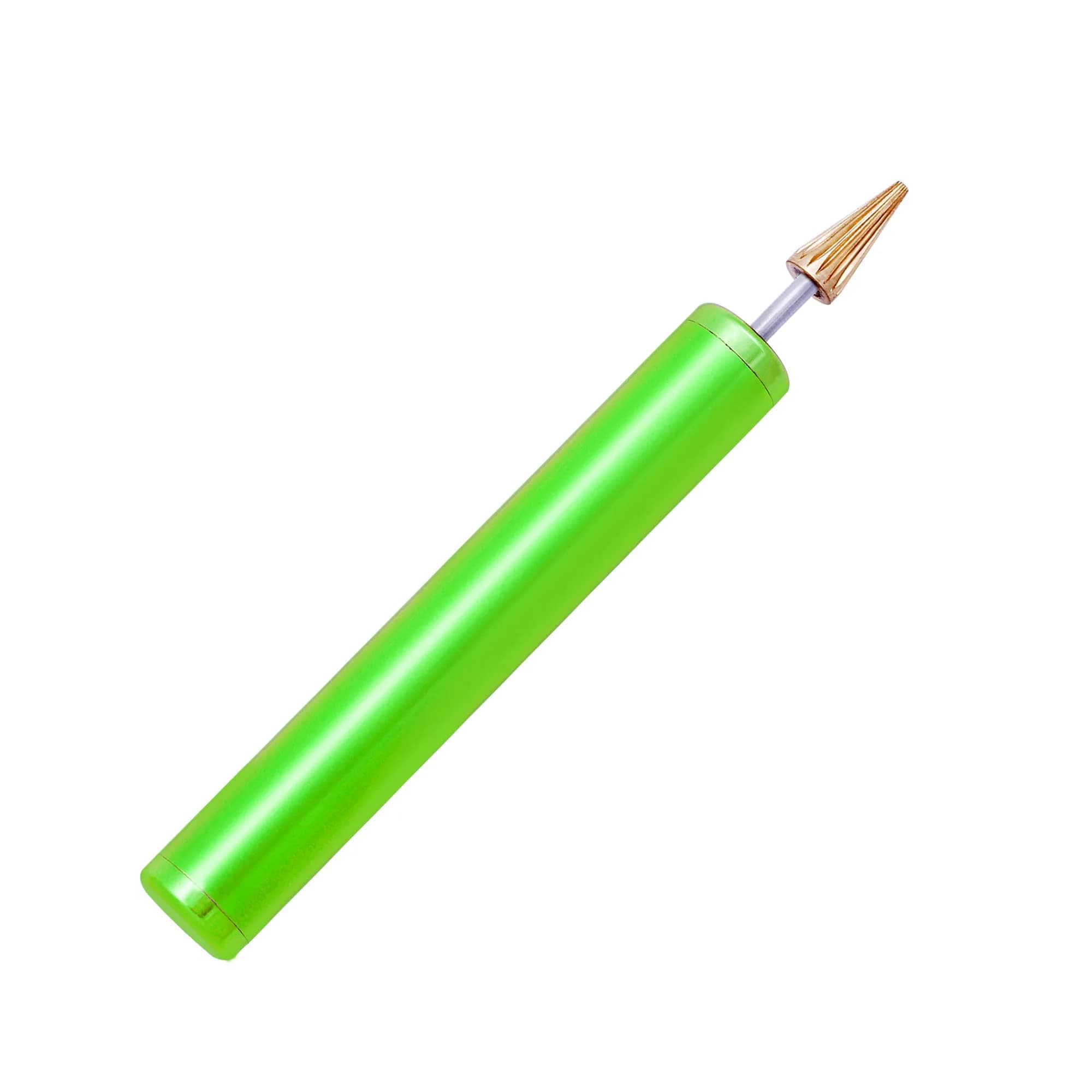 BUTUZE Convenient Leather Edge Dye Pen with Copper Roller Applicator | 13cm (5.2in) Aluminum Body — Green