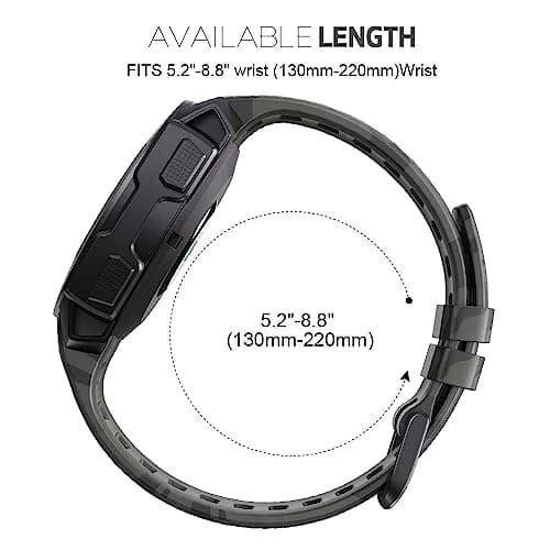 NotoCity Garmin Instinct Band, Soft Silicone Replacement Strap 22mm | Camouflage Army Green thumbnail 7
