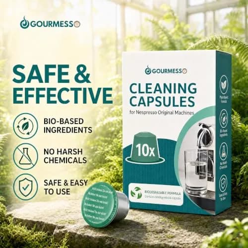Gourmesso Nespresso Cleaning Capsules - 10 Capsules for Original Machines | Better Coffee Taste thumbnail 5