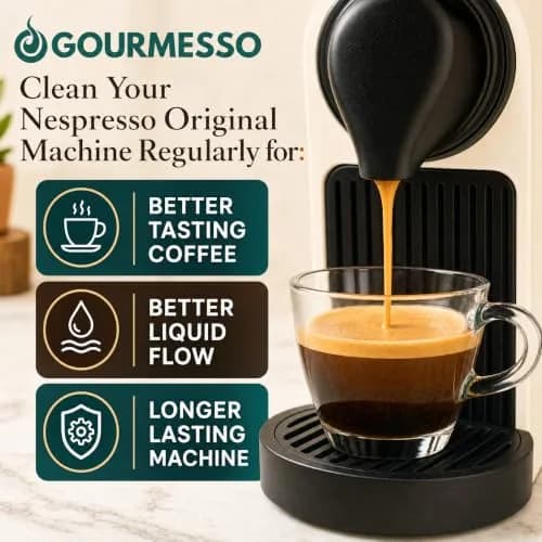 Gourmesso Nespresso Cleaning Capsules - 10 Capsules for Original Machines | Better Coffee Taste thumbnail 2