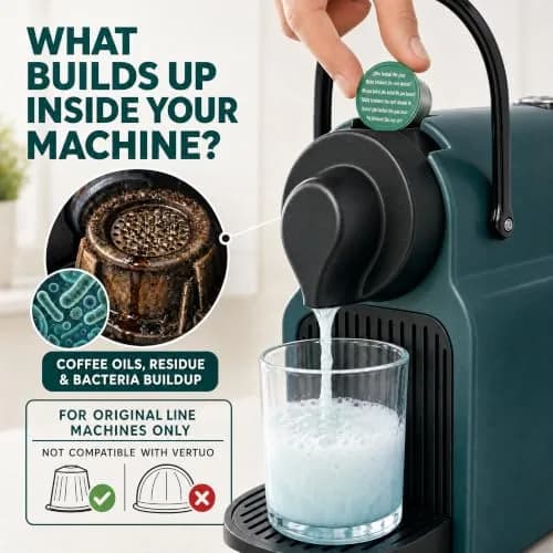Gourmesso Nespresso Cleaning Capsules - 10 Capsules for Original Machines | Better Coffee Taste thumbnail 3