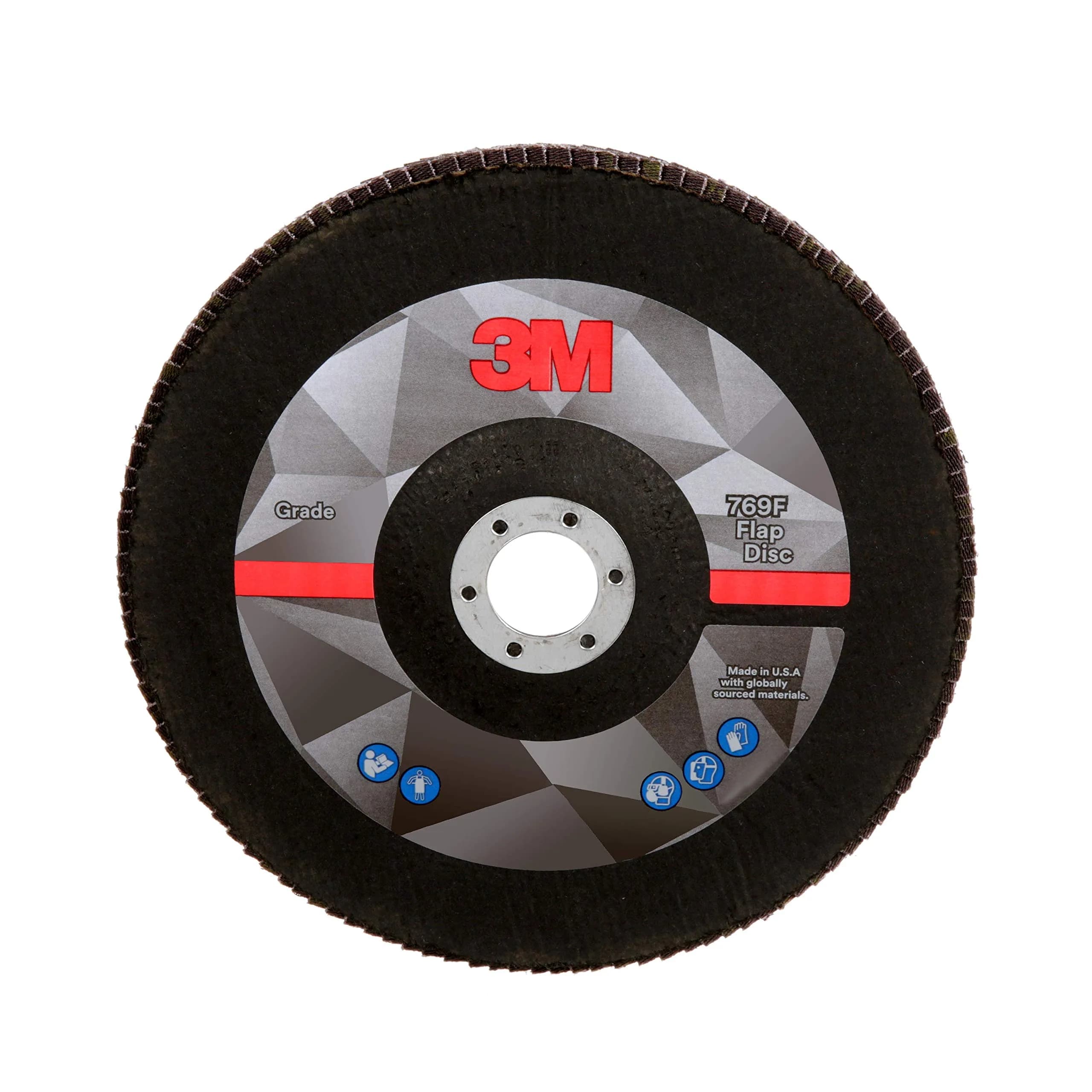 3M Flap Disc, 769F, 40+, T29, 4.5 in x 7/8 in | High-Performance Abrasive for Metalwork — 7 In X 7/8 In