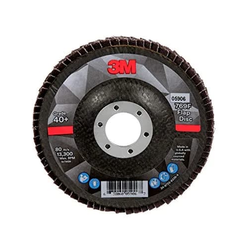 3M Flap Disc, 769F, 40+, T29, 4.5 in x 7/8 in | High-Performance Abrasive for Metalwork thumbnail 1