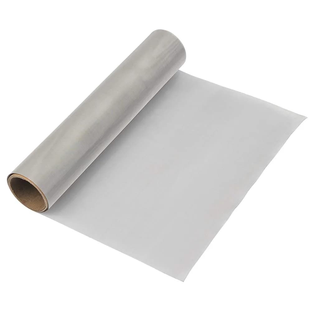 TIMESETL 304 Stainless Steel Woven Mesh 200 Mesh | Filtration Cloth for Industry & Home Use — Silver