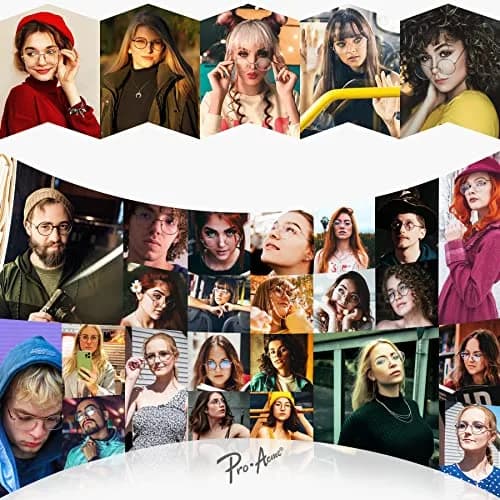 Pro Acme Retro Round Clear Lens Glasses | 46mm (1.81") Lens Width thumbnail 2