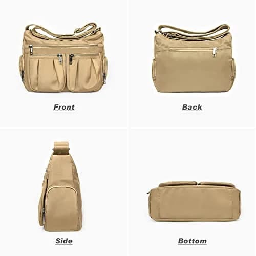 VOLGANIK ROCK Crossbody Purse Standard Size 28.6cm (11.25") | Lightweight Waterproof Nylon Travel Bag for Women thumbnail 4