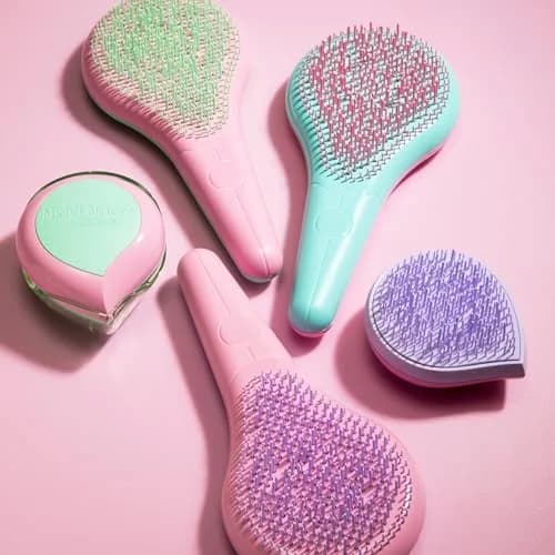 Michel Mercier Home and Travel Detangler Brush Set - Classic & Travel Size - Reduces Frizz & Breakage - Fine Hair - 2 Brushes thumbnail 5