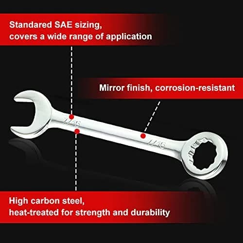 SPEEDWOX Mini SAE Wrench Set, 10-Piece, Open/Box End, High Carbon Steel, Heat Treated | Durable Hand Tools for Automotive & Home thumbnail 2