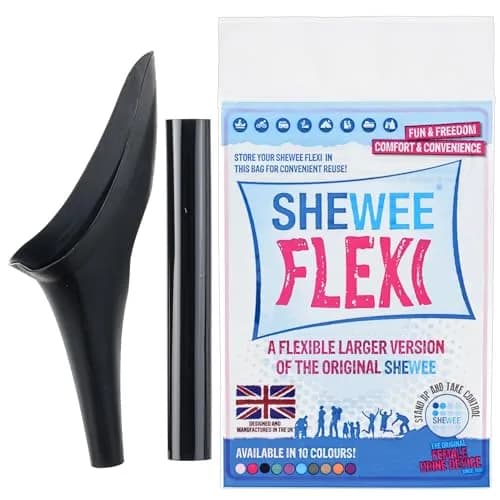 SHEWEE Flexi Female Urinal Funnel Black | Stand to Pee Device for Women thumbnail 1