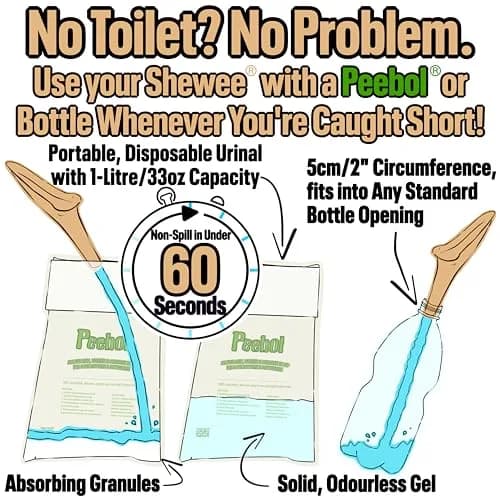 SHEWEE Flexi Female Urinal Funnel with Extension Pipe | Desert Sand, 35g (1.23oz) thumbnail 7