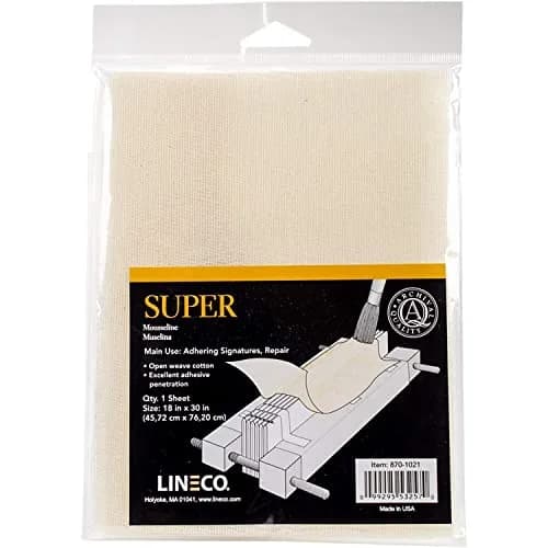 Lineco Bookbinding Super Cloth 18x30 Inch (Pack of 2) | Archival Acid-Free Cotton for Flexible Binding thumbnail 1