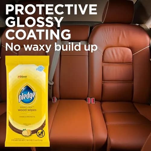 Pledge Pre-Moistened Wood Furniture Wipes, Lemon, 144 Count | Gentle, No Residue, Suitable for Sealed Wood & Surfaces thumbnail 6