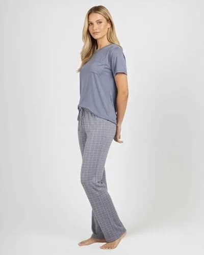 Real Essentials Women's Pajama Sets Short Sleeve | Silky Soft, Relaxed Fit, 2-Pack, US Sizing thumbnail 7