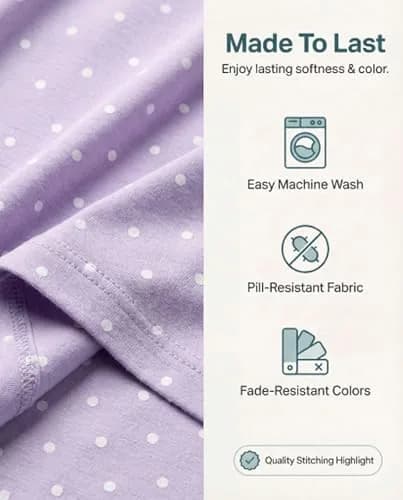 Real Essentials Women's Pajama Sets Short Sleeve | Silky Soft, Relaxed Fit, 2-Pack, US Sizing thumbnail 3