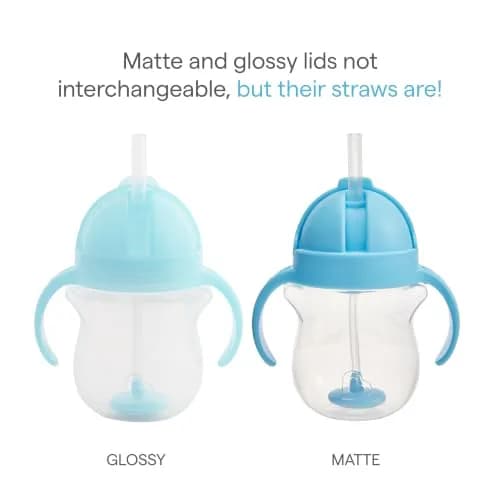 Munchkin Any Angle Sippy Cups for Toddlers 2 Pack | Spill Proof Weighted Straw with Handles thumbnail 6