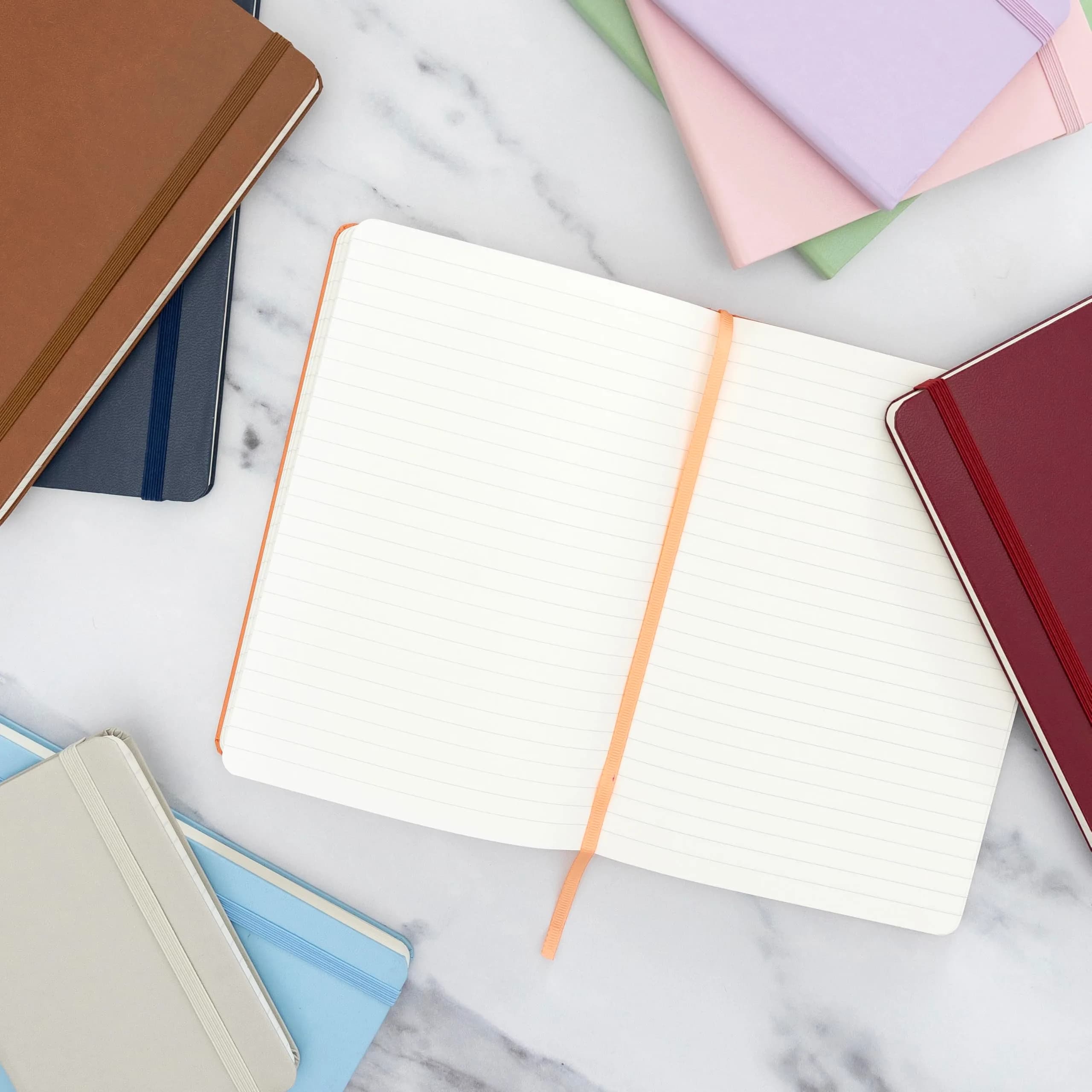 PAPERAGE Lined Journal Notebook, Hardcover Journal for Work, School & Note Taking, 160 Pages, 5.6" x 8", College Ruled, White thumbnail 6