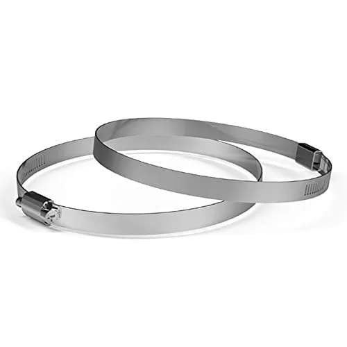 AC Infinity Stainless Steel Duct Clamps 6" | Heavy-Duty Inline Fan Connectors thumbnail 1