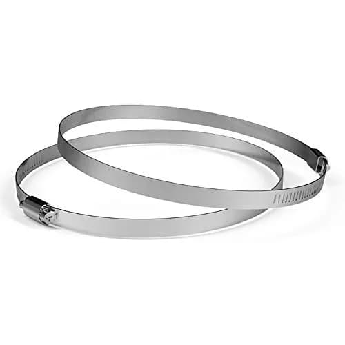AC Infinity Stainless Steel Duct Clamps 8" | Heavy-Duty Ducting Connectors, Rustproof, 2-Pack thumbnail 1
