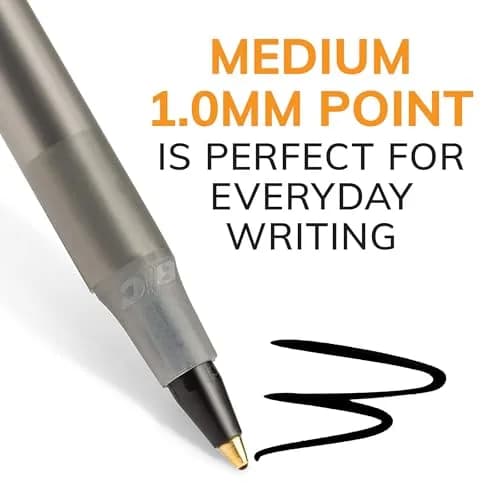 BIC Round Stic Xtra Life Assorted Ink Ballpoint Pens, 60-Count, 1.0mm Medium Point | Smooth Writing for Students & Office thumbnail 3
