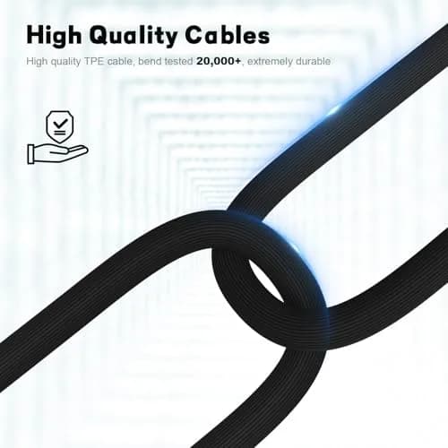 Muigiwi Replacement Headphone Audio Cable Cord Aux Wire for Sony WH-1000XM5/XM4/XM3/XM2, MDR-1000X/100ABN/1ADAC, 1.5m (4.9ft) Black thumbnail 5