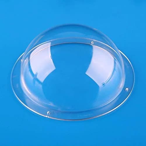 F-ber Transparent Acrylic Dome Camera Cover 100mm (3.94 Inch) | CCTV Replacement Housing with 4 Mounting Holes thumbnail 1