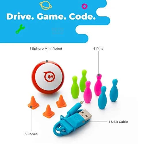 Sphero Mini Red Coding Robot Ball - 5.69cm (2.24 inch) | Interactive STEM Toy for Kids & Teens thumbnail 2